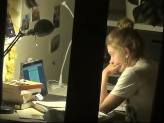 XXXDan Porno - Spy Cute Teen With Hidden Cam Masturbation After Homework